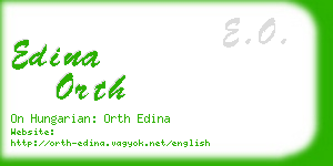 edina orth business card